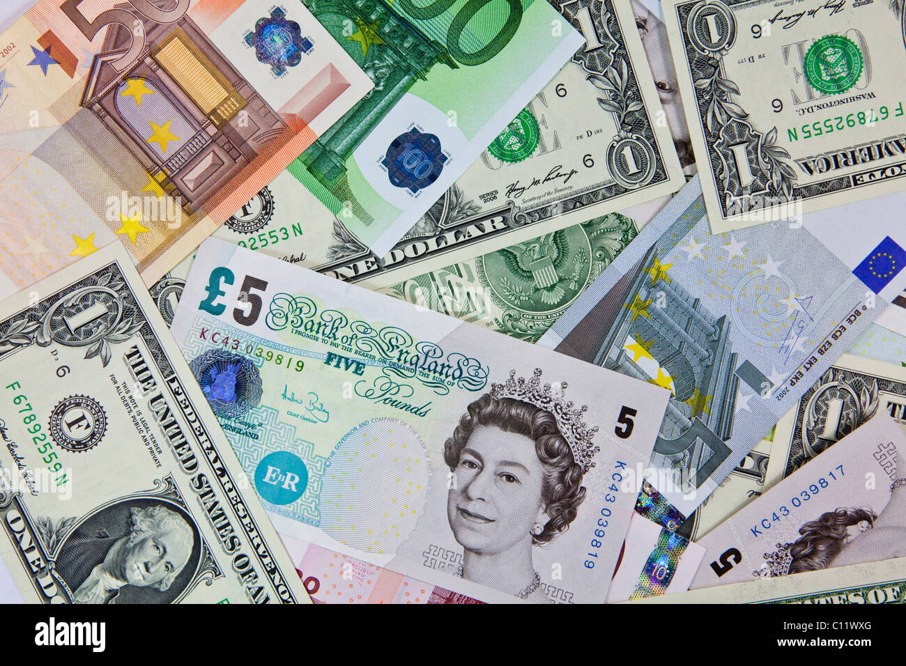 Currencies Euro Pound Dollar Note Hi-res Stock Photography, 58% OFF