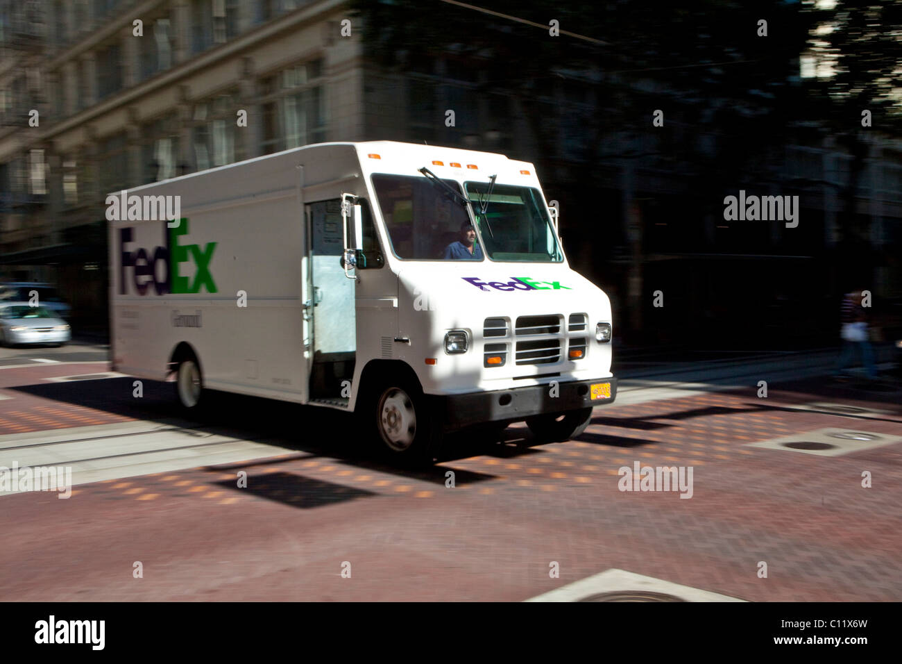 American vehicle by FedEX, Portland, Oregon, USA Stock Photo