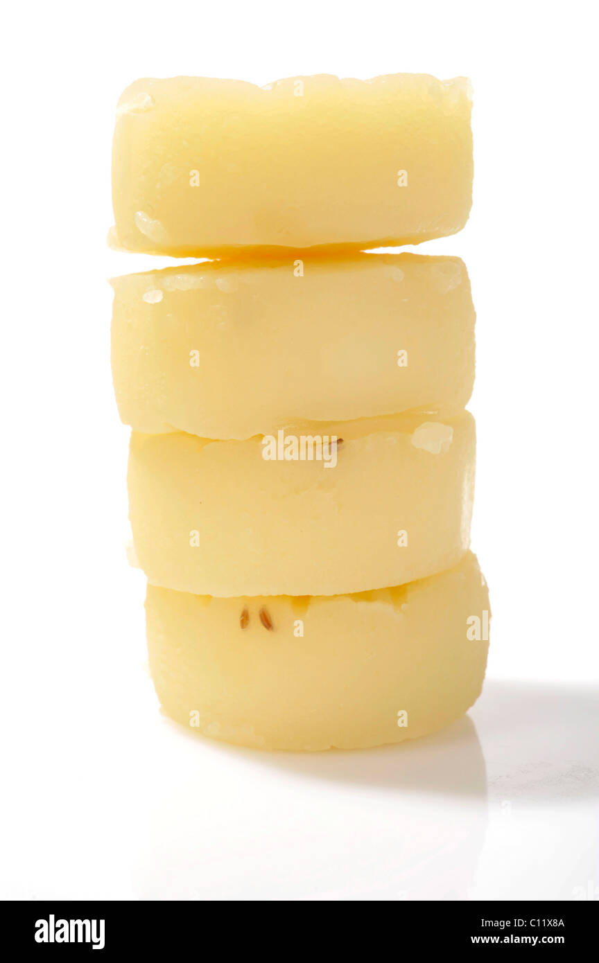 Harzer Roller, traditional rolled cheese from the Harz district Stock Photo  - Alamy