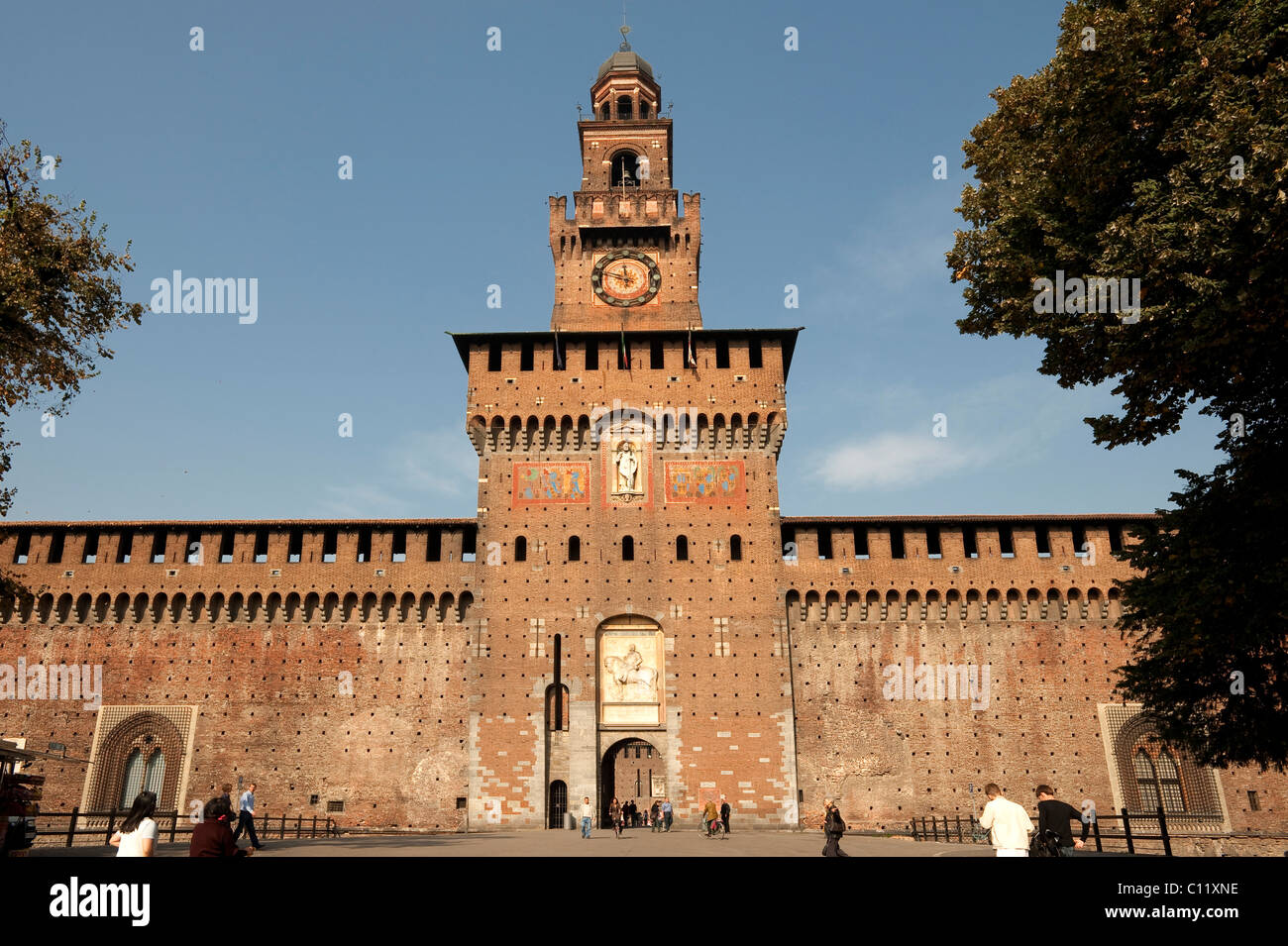 Fortezza Italien Fortezza Sforzesco castle, Milan, Lombardy, Italy, Europe Stock Photo ...