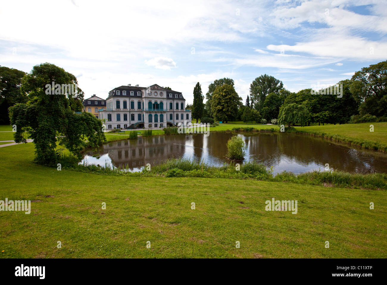 Lust- und Jagdschloss Wilhelmsthal, pleasure and hunting castle, residence of the Landgrave of Hesse-Kassel Stock Photo