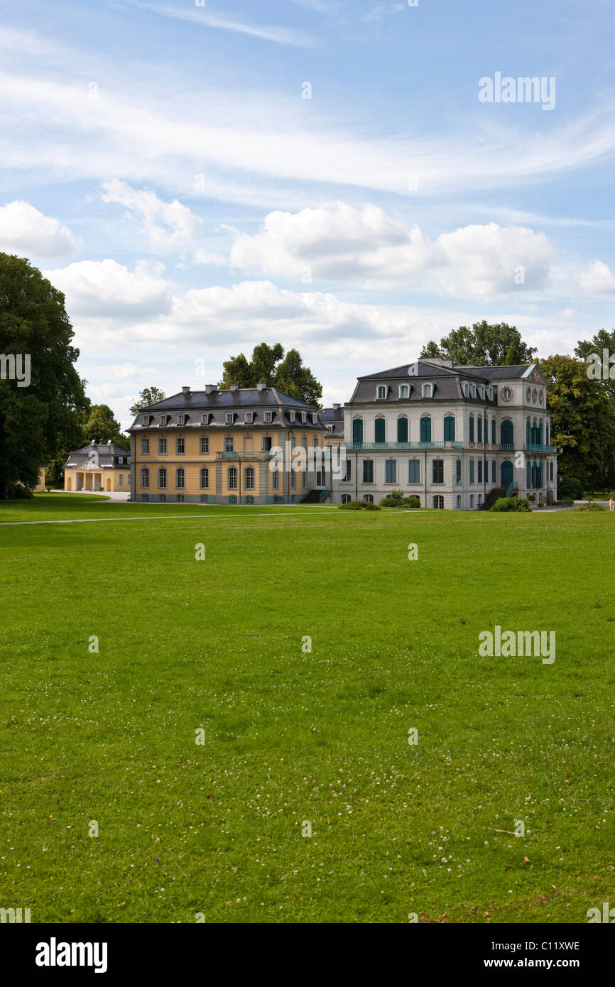 Lust- und Jagdschloss Wilhelmsthal, pleasure and hunting castle, residence of the Landgrave of Hesse-Kassel Stock Photo