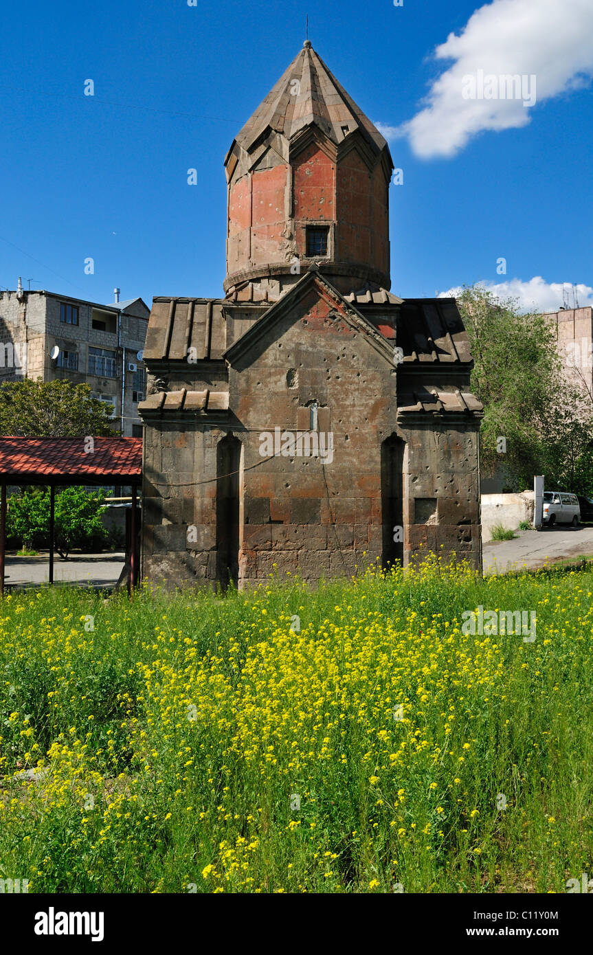 Small historic Armenian orthodox church at downtown Yerevan, Jerewan, Armenia, Asia Stock Photo