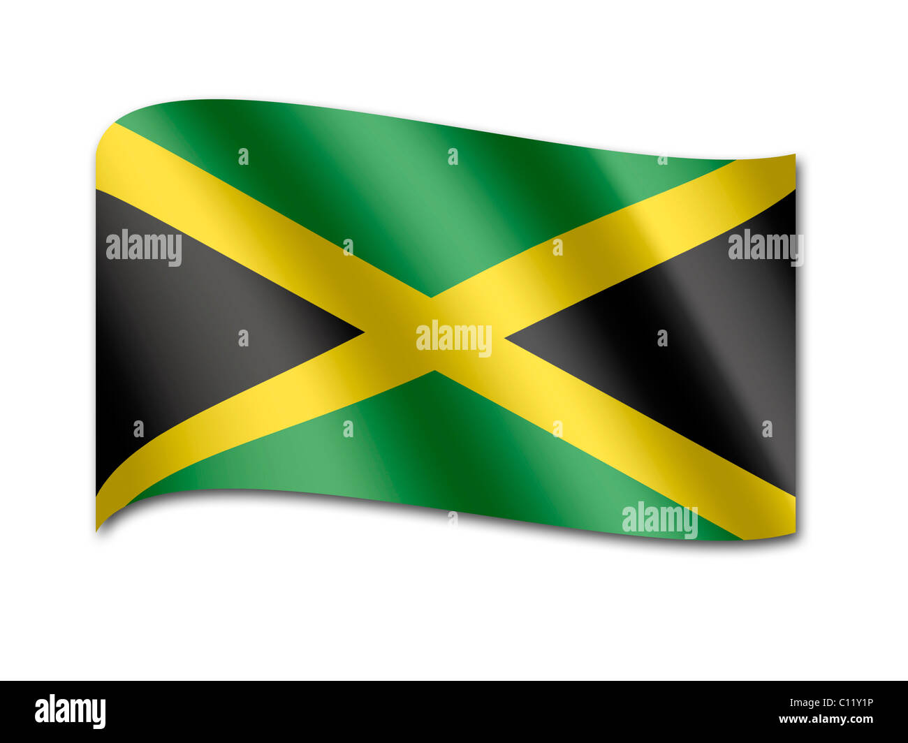 Flag of Jamaica Stock Photo Alamy