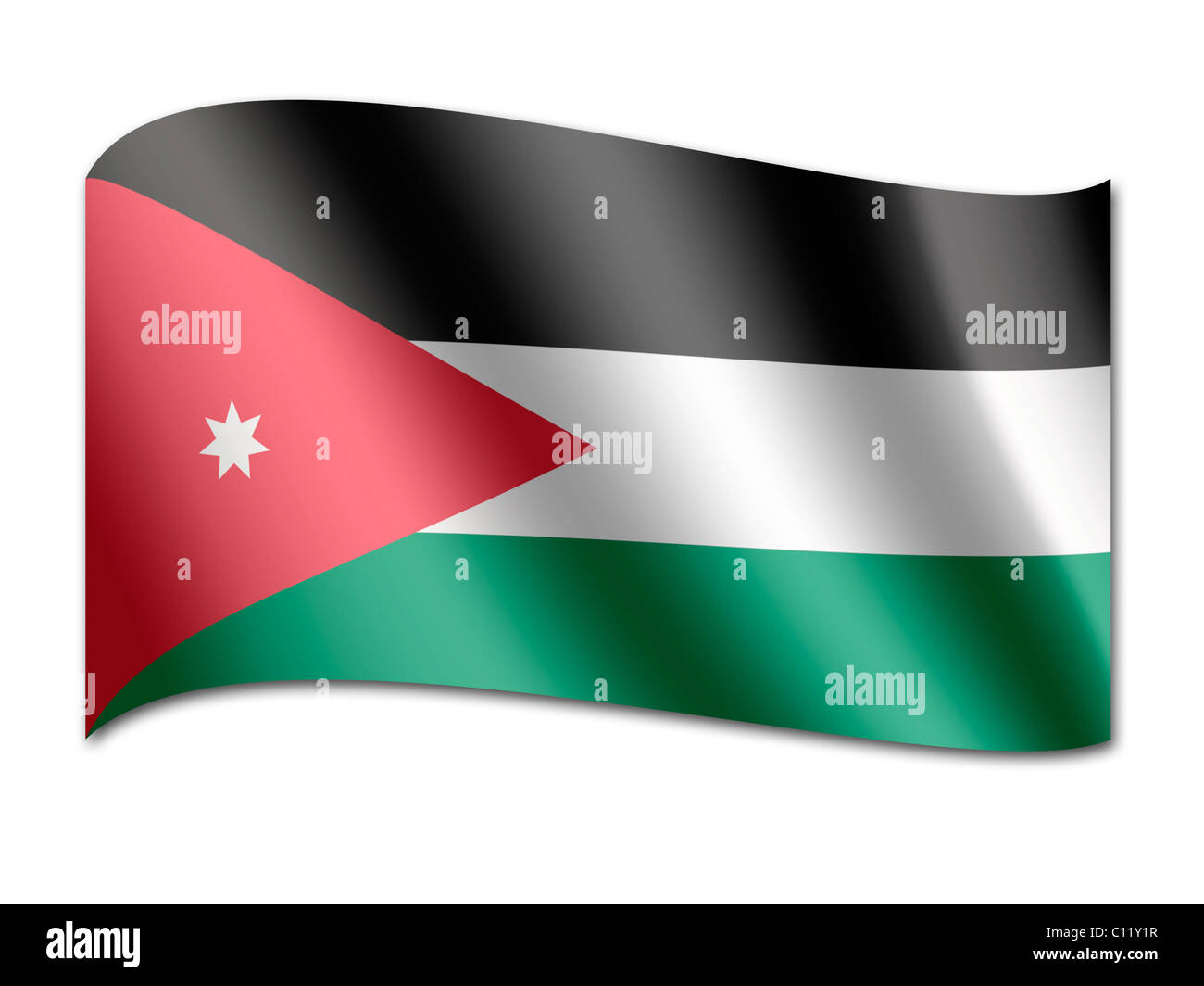 Flag of Jordan Stock Photo Alamy