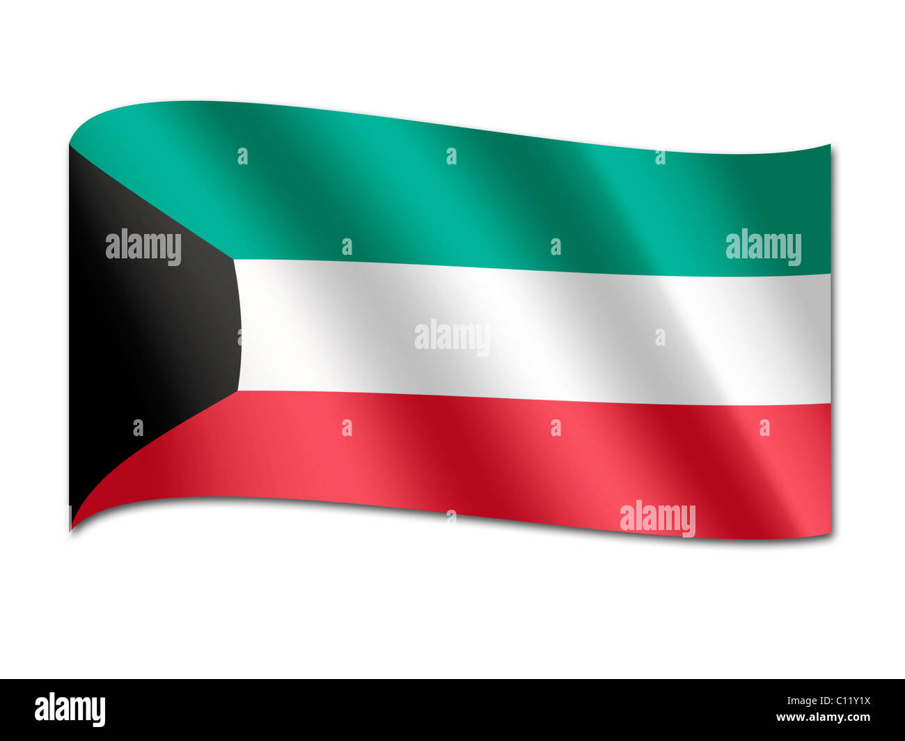 Flag of Kuwait Stock Photo Alamy