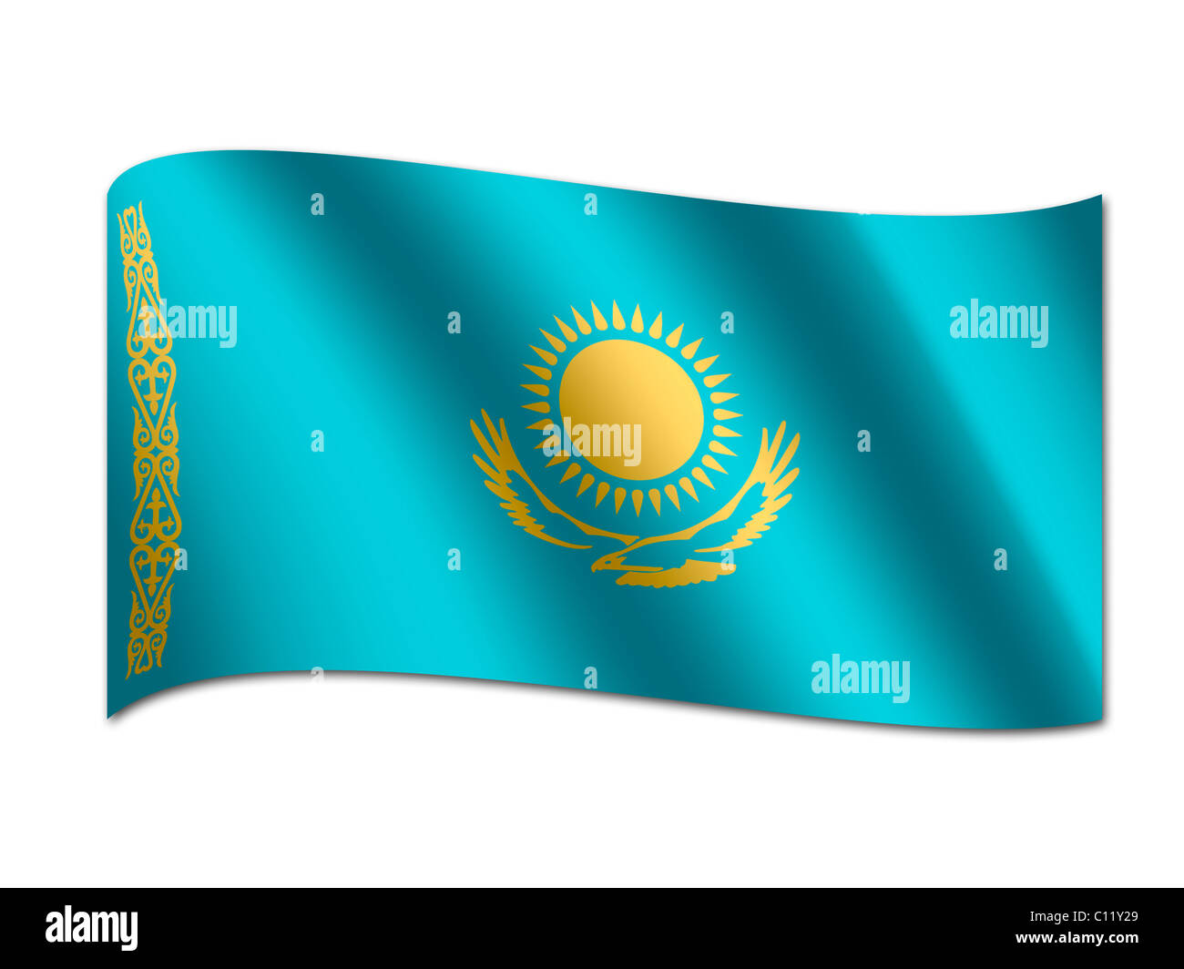 880+ Kazakhstan Flag Stock Illustrations, Royalty-Free Vector