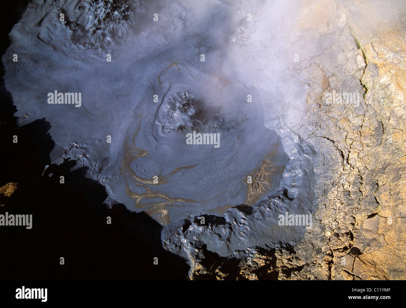 Hot pot, Namaskard, solfatara fields, highlands, Iceland, Europe Stock Photo Alamy