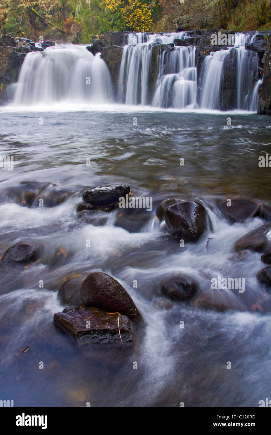 Scenic Water Fall Stock Photo