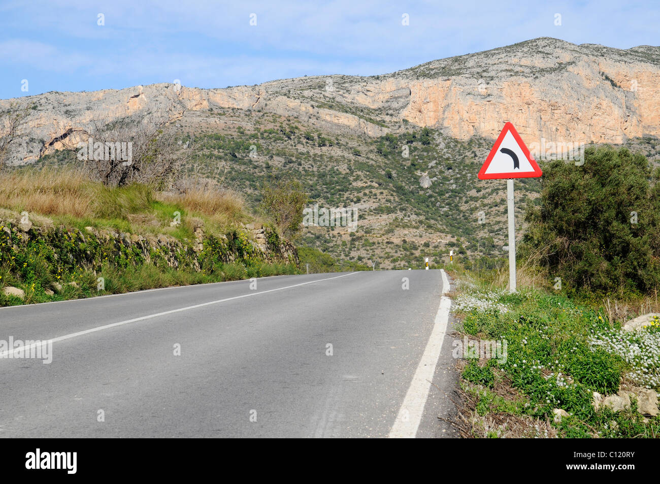 Hairpin Bend Signboard Stock Photos Hairpin Bend Signboard Stock