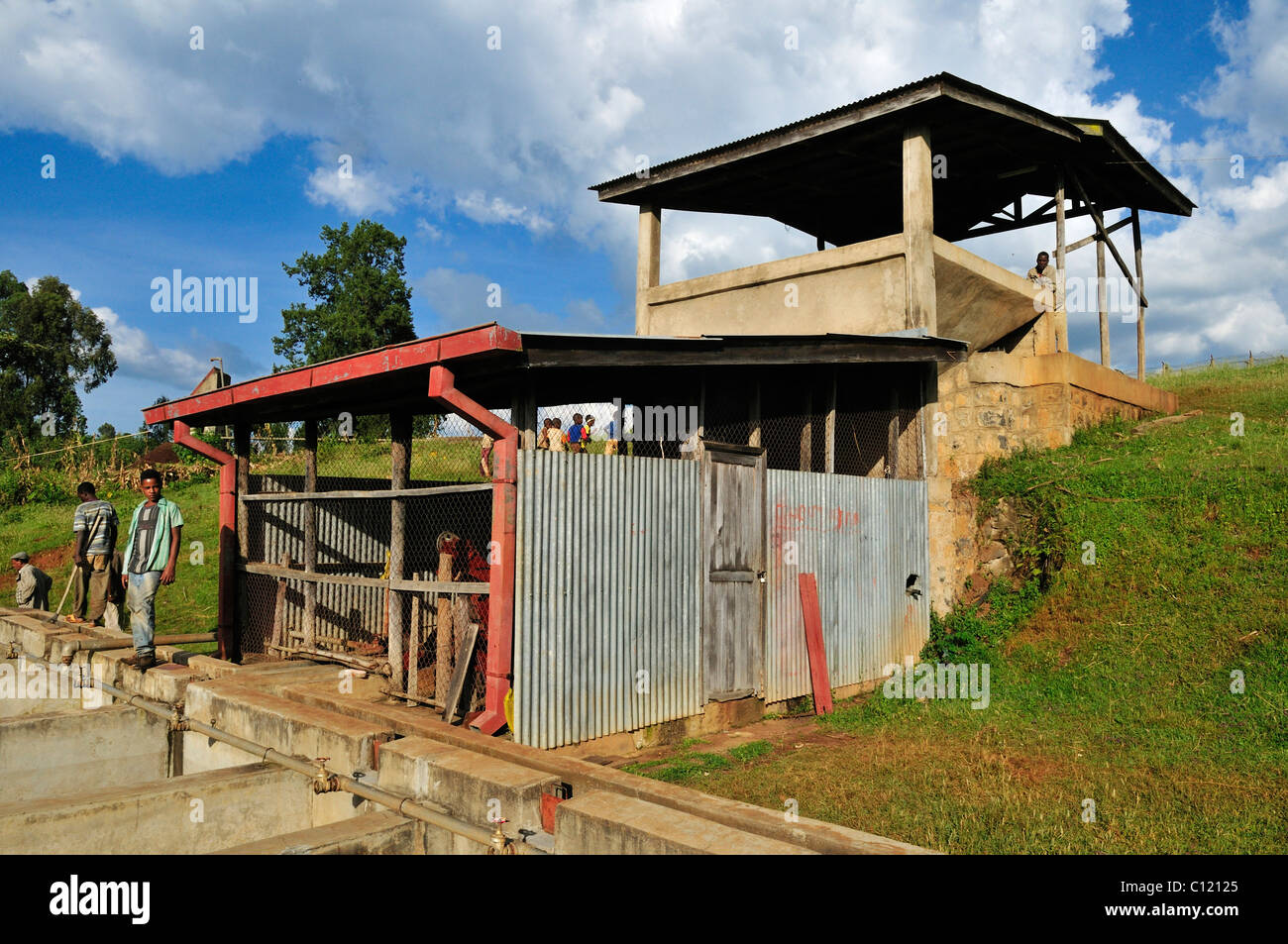 Cleaning and processing facility for coffee beans, Jimma, Kaffa Region