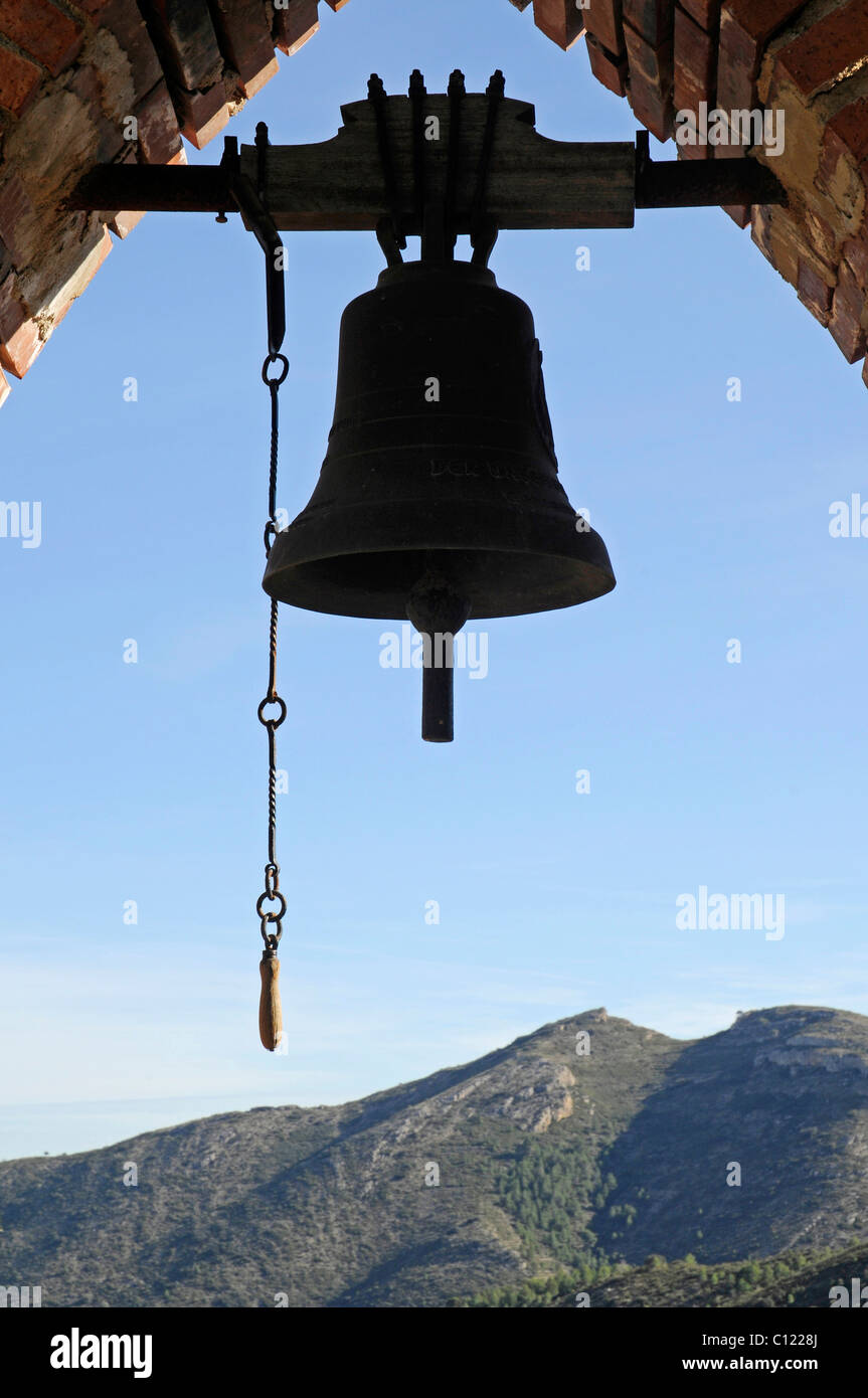 Bell, mountains, Jalon, Xalon, Marina Alta, Costa Blanca, Alicante province, Spain, Europe Stock Photo