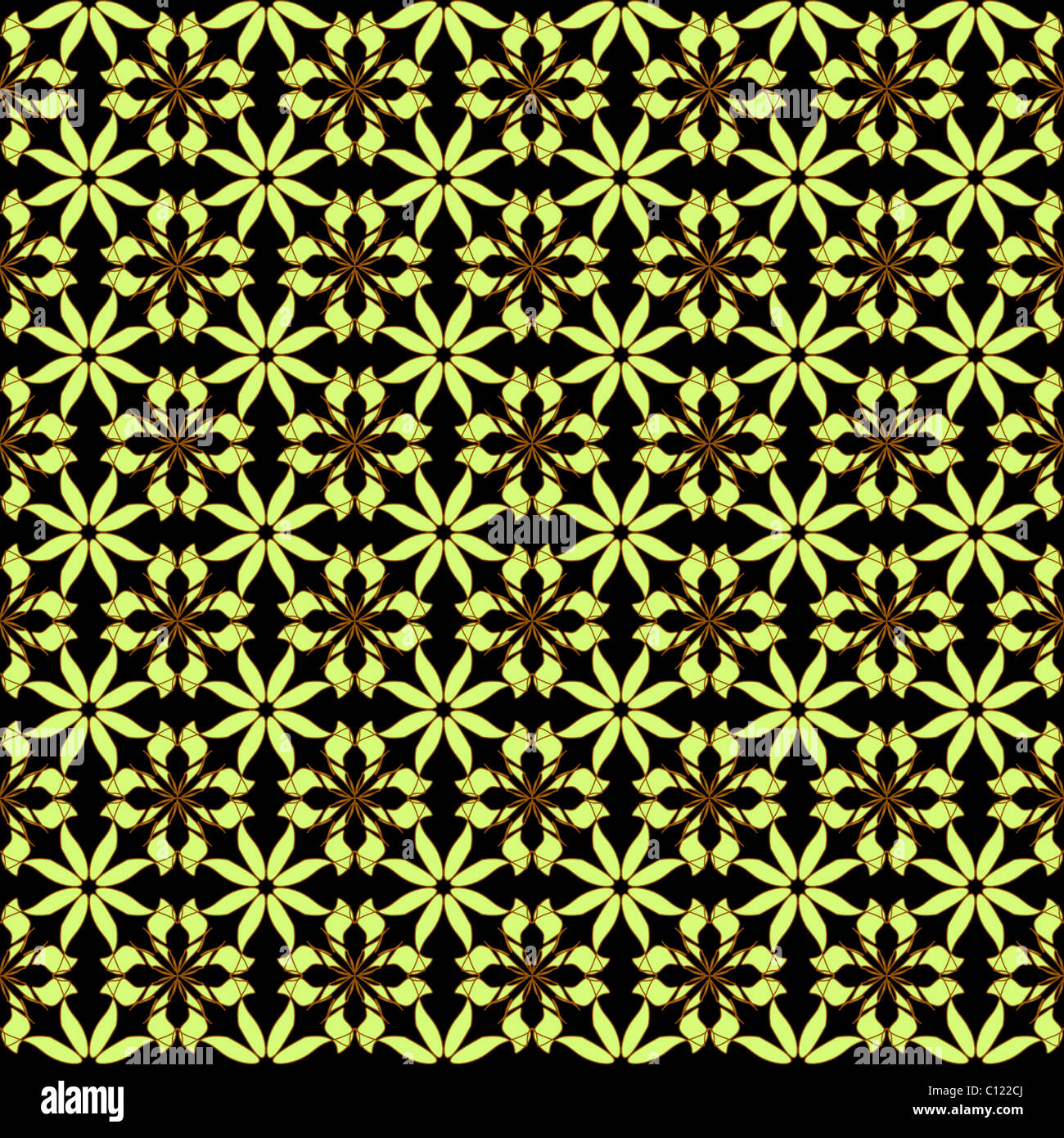 Seamless wallpaper pattern on the black background Stock Photo - Alamy