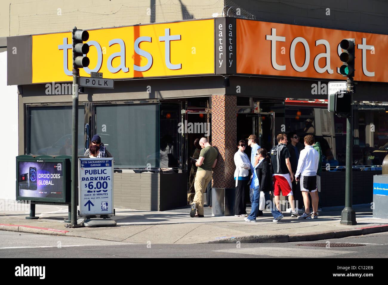 The Toast Eatery at Polk Street, San Francisco CA Stock Photo Alamy