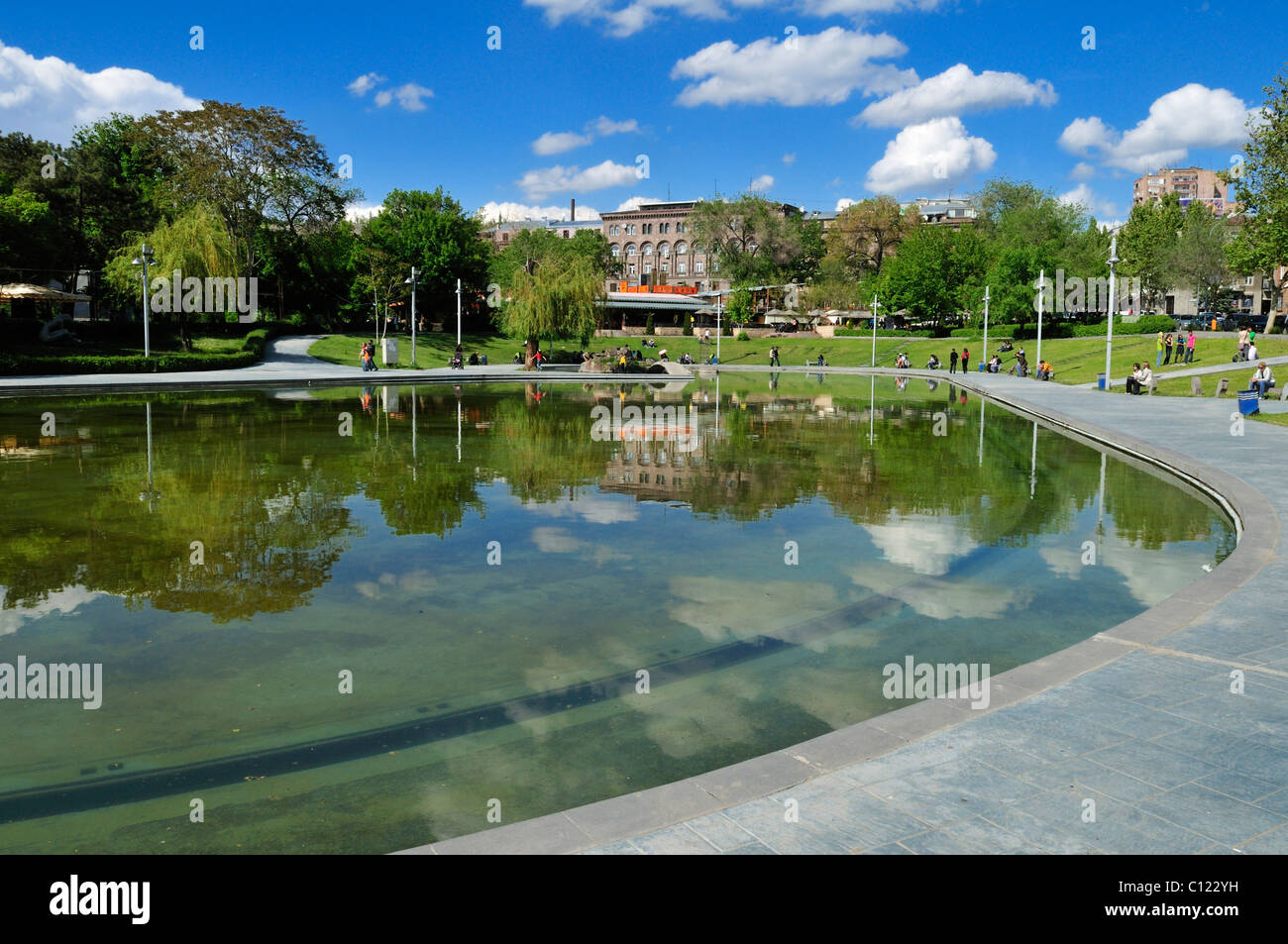Downtown Yerevan, Jerewan park, Armenia, Caucasia, Caucasus, Asia Stock Photo