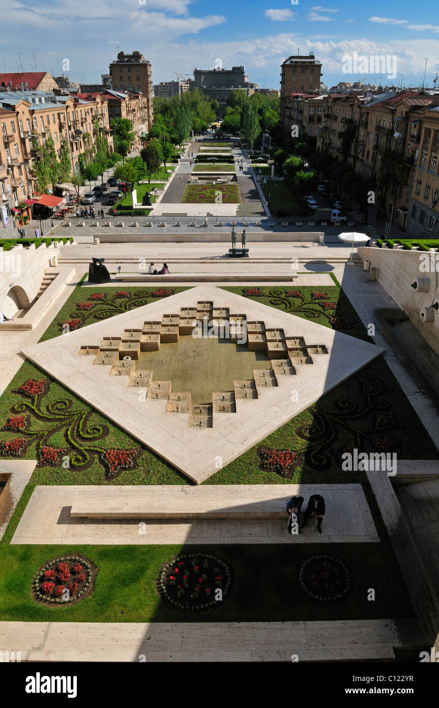 Cascade complex at downtown Yerevan, Jerewan, Armenia, Caucasia, Caucasus, Asia Stock Photo