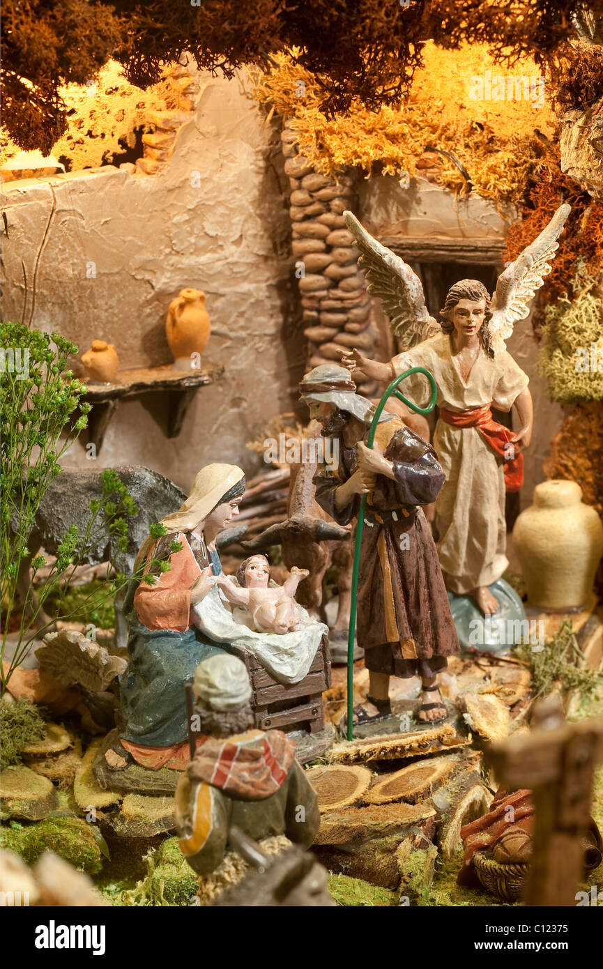 crib's figures Holy family Stock Photo Alamy
