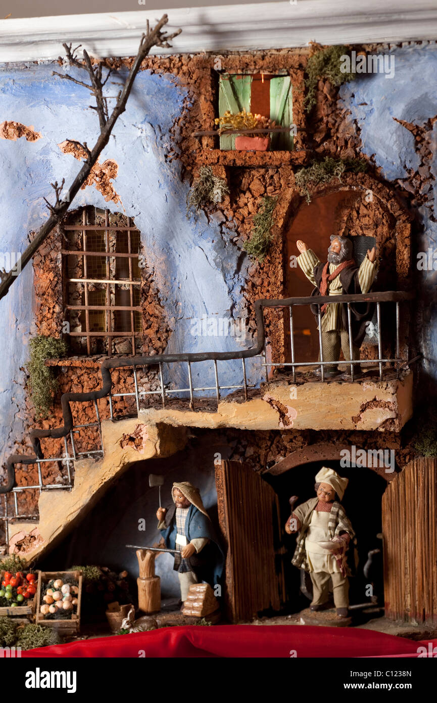 neapolitan crib figures Stock Photo Alamy