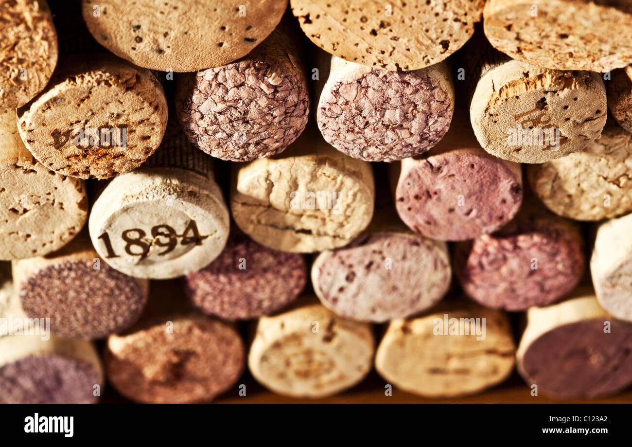 Picture closely wine corks Stock Photo Alamy