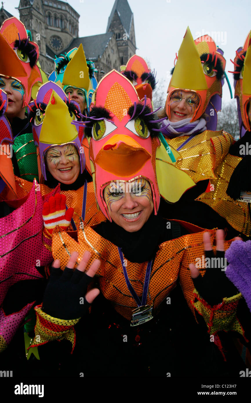 Rosenmontag parade, Carnival 2010, Koblenz, Rhineland-Palatinate, Germany, Europe Stock Photo