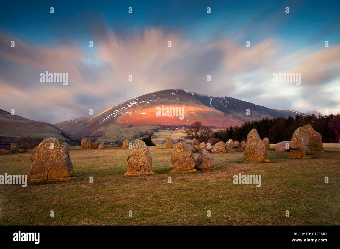 Castlerigg Stone Circle Lake District Cumbria UK Stock Photo