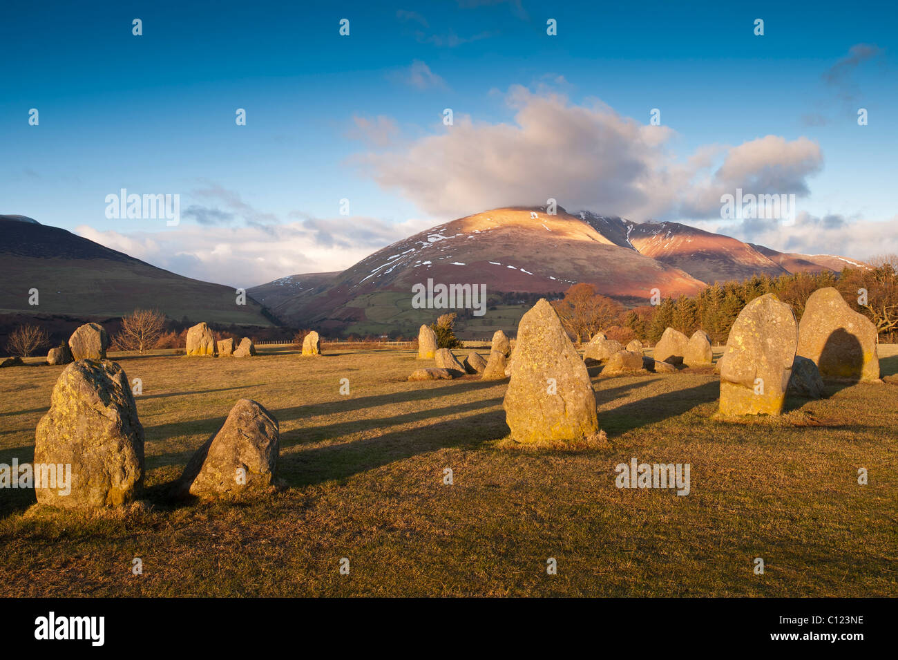 Castlerigg Stone Circle Lake District Cumbria Stock Photo