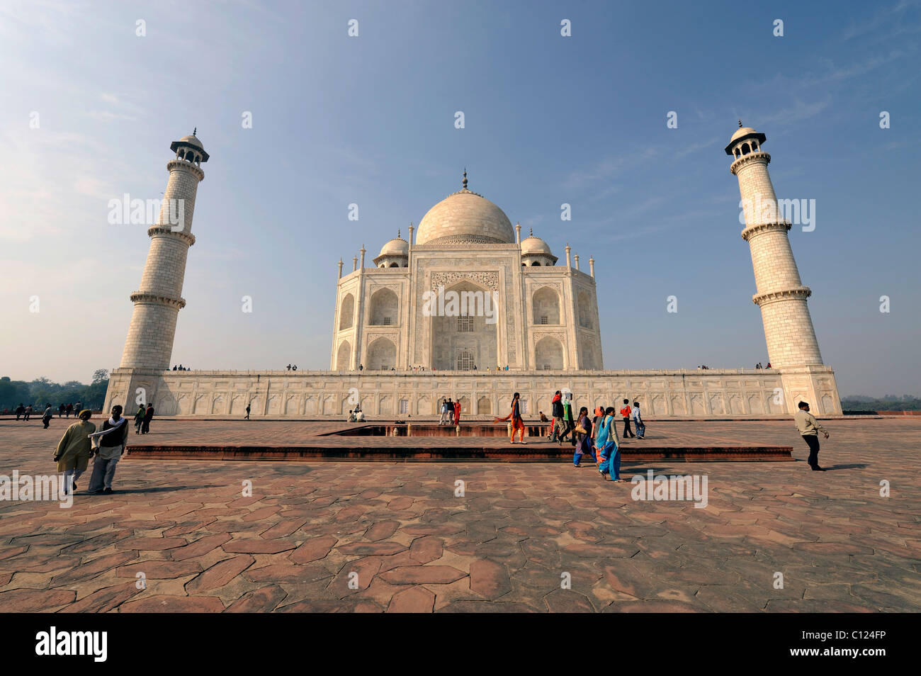 Taj Mahal, UNESCO World Heritage Site, Agra, Uttar Pradesh, North India, India, South Asia, Asia Stock Photo
