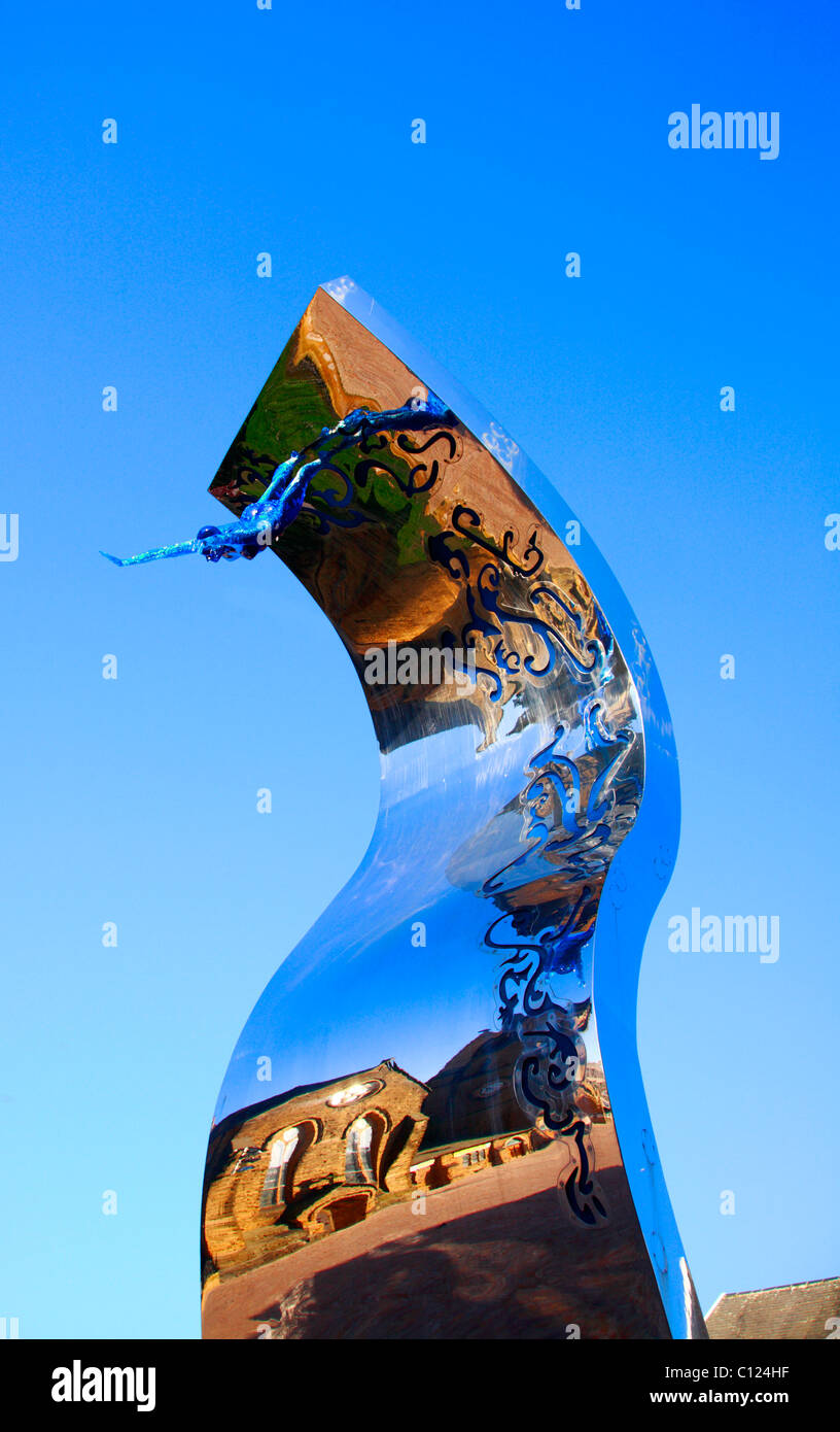 Sculpture in Steel Stock Photo