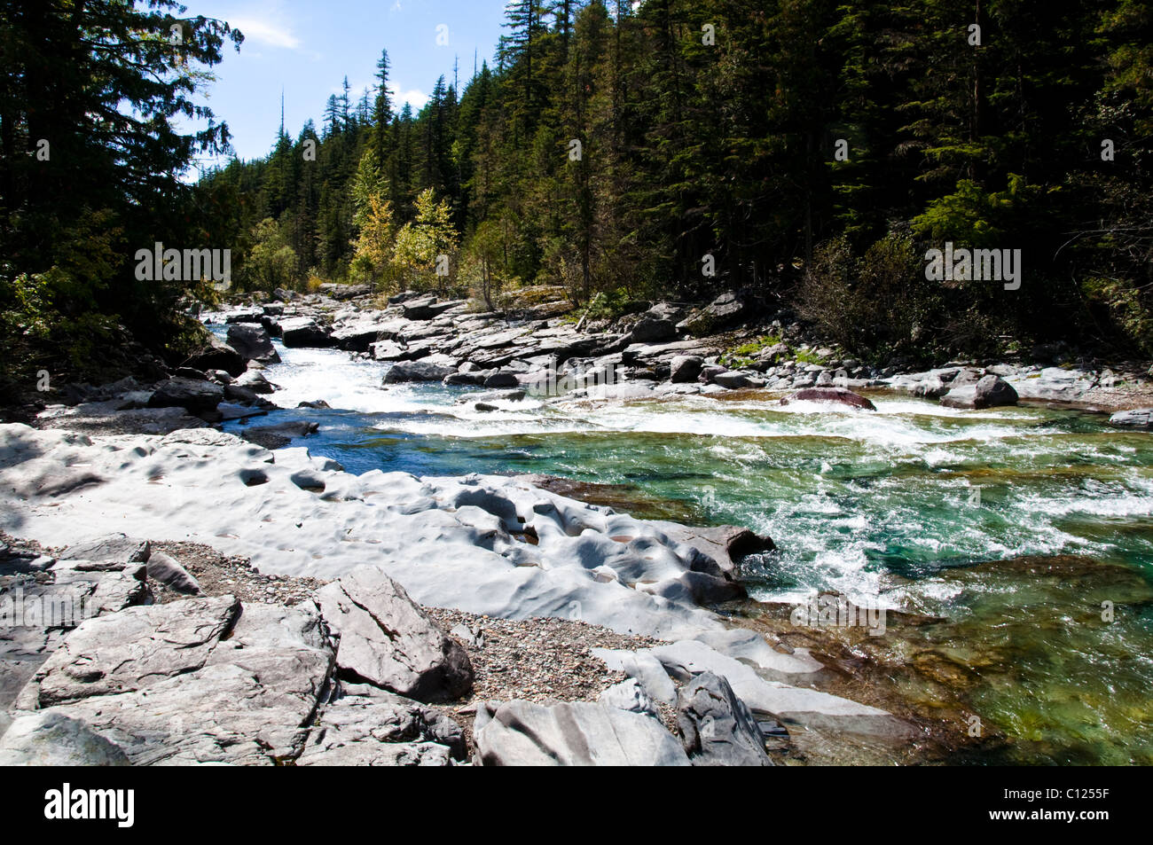 Flathead River,Middle Fork,Translucent Glacier, Melt Water,Logans Pass