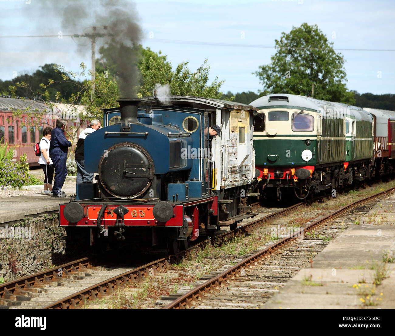 steam engine drivers receiving training. Caledonian railways at Bridge ...