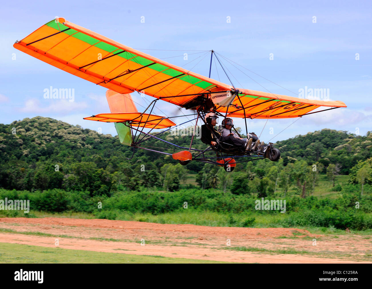 Aircraft landing, Thailand, Asia Stock Photo