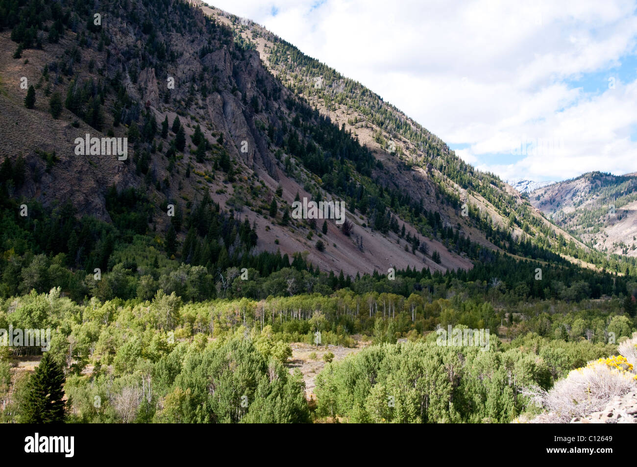 Sun Valley World Famous Ski Resort Home To The Rich Stock Photo