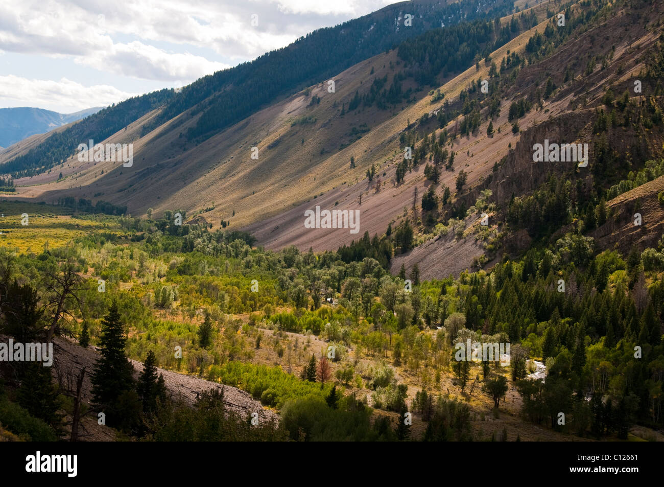 Sun Valley World Famous Ski Resort Home To The Rich Stock Photo
