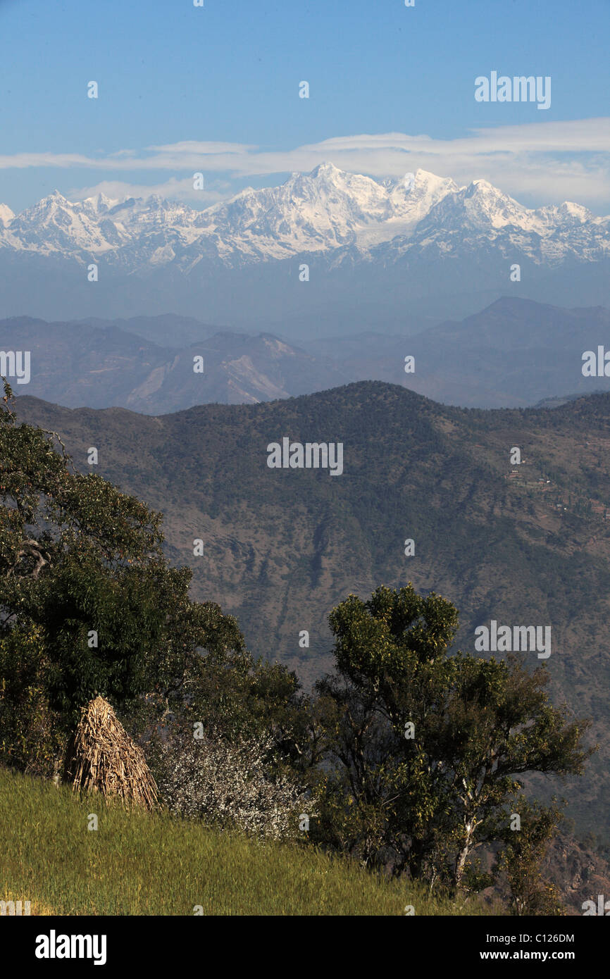 Landscape in the Nepali hills Stock Photo - Alamy