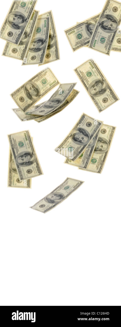 Bills, dollar, symbolic image for windfall gain Stock Photo