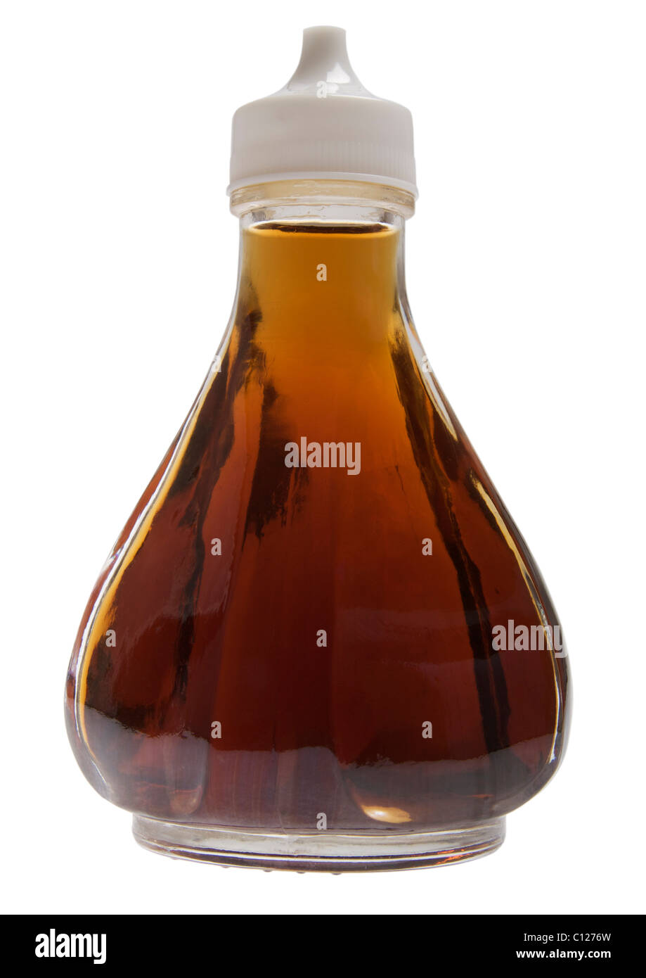 Vinegar bottle on white background Stock Photo