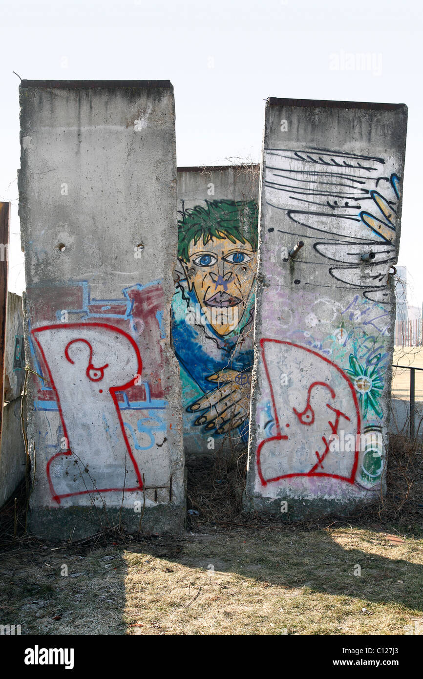 Removed Wall Segments, Berlin Wall Memorial Visitor Centre, Berlin, Germany Stock Photo