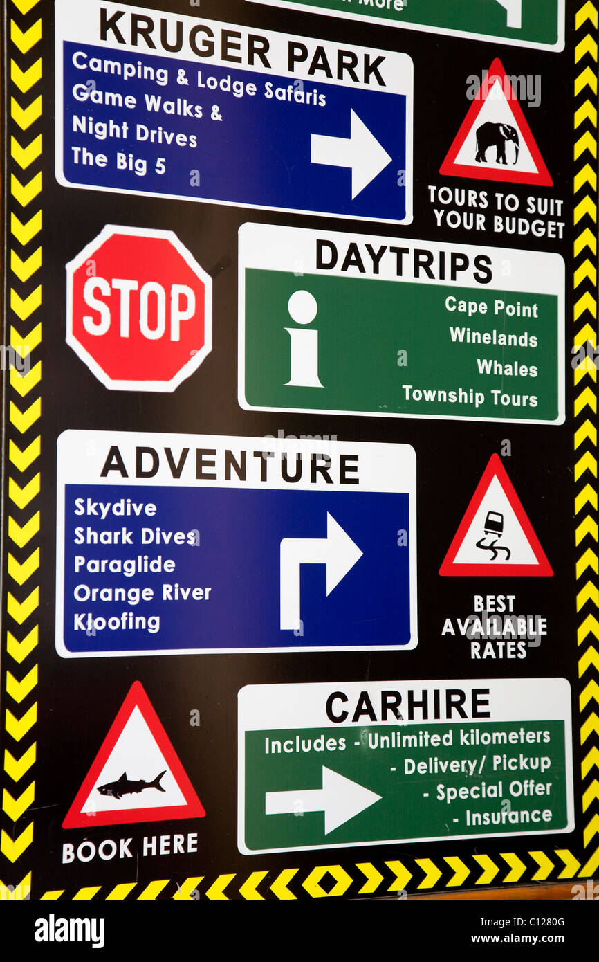 Funny traffic signs, Cape Town, South Africa, Africa Stock Photo - Alamy
