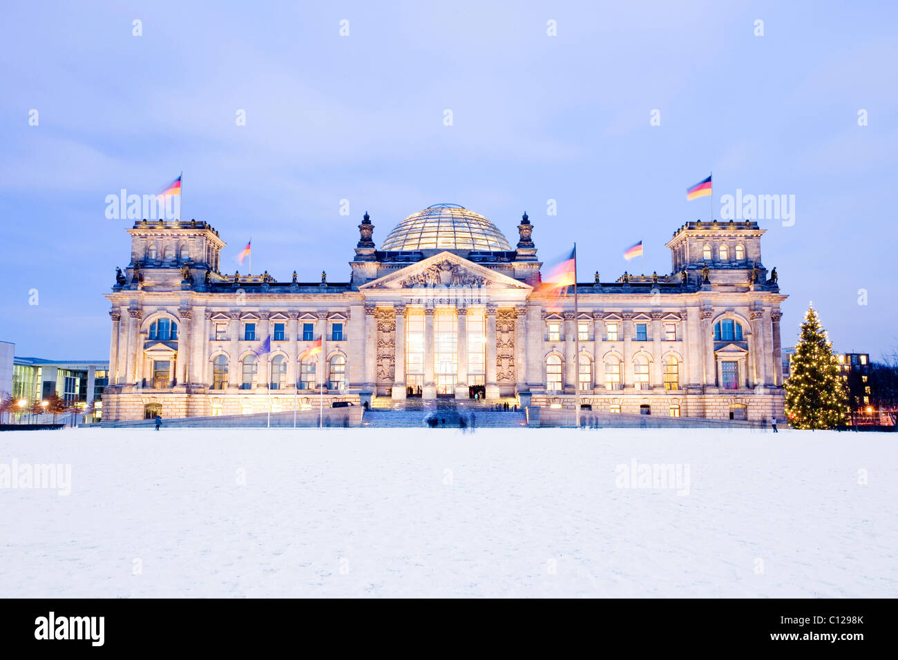 Reichstag building in winter, Berlin, Germany, Europe Stock Photo Alamy