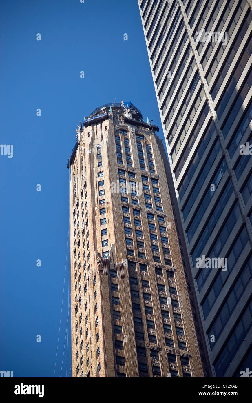 Very tall buildings in Manhattan, New York City, USA Stock Photo