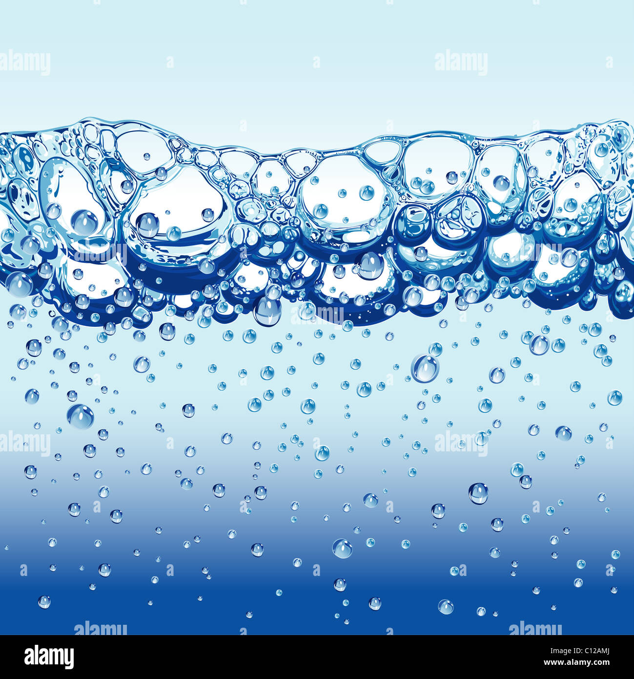 Water with sparkling bubbles and froth Stock Photo Alamy