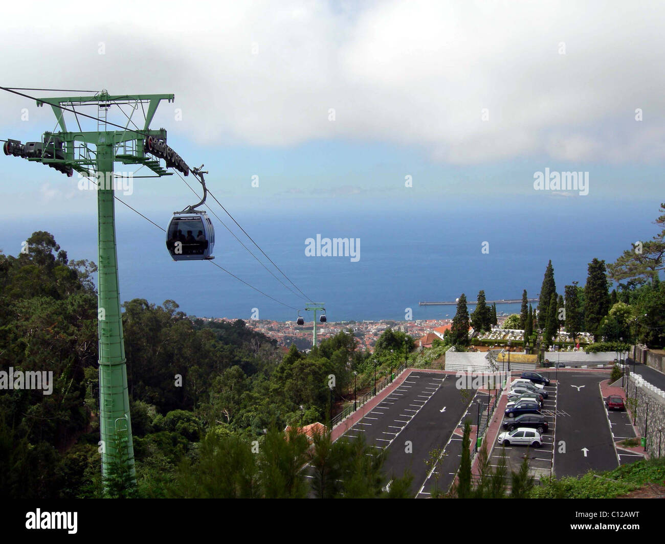 Cable car to Funchal in Madeira Stock Photo Alamy