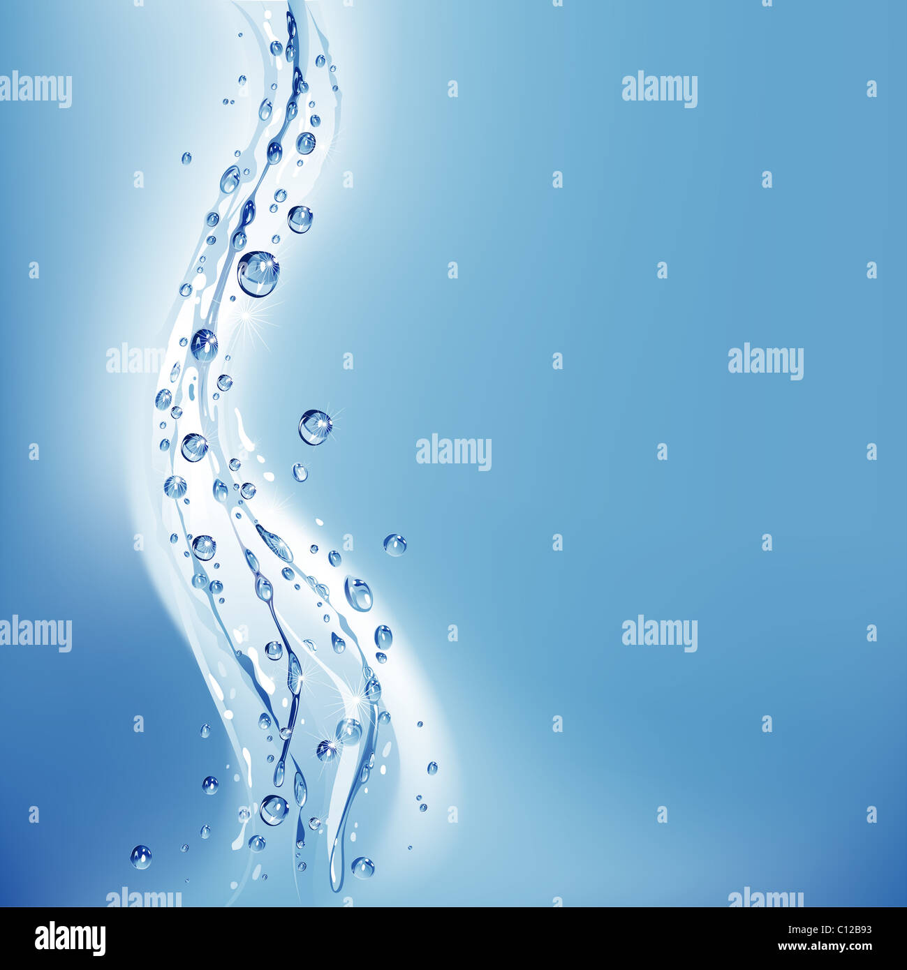 Water Swirl With Bubbles Stock Photo Alamy