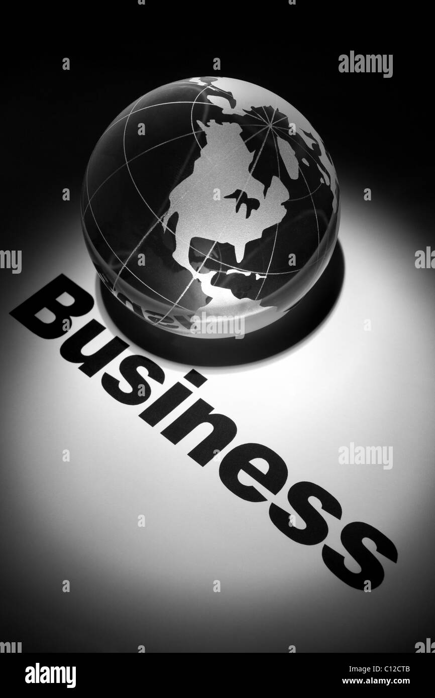 globe, concept of Global Business Stock Photo