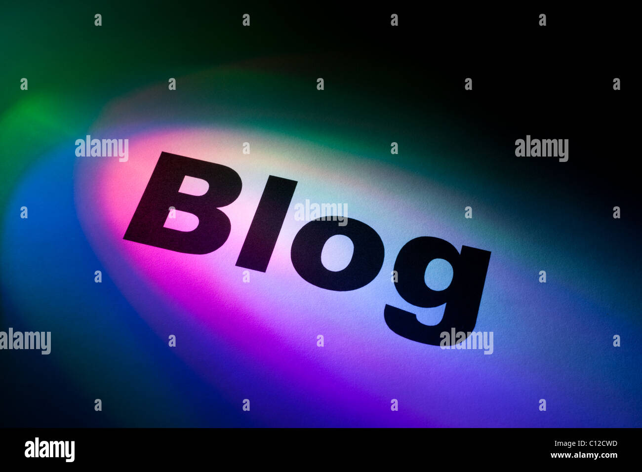 Color light and word of blog for background Stock Photo