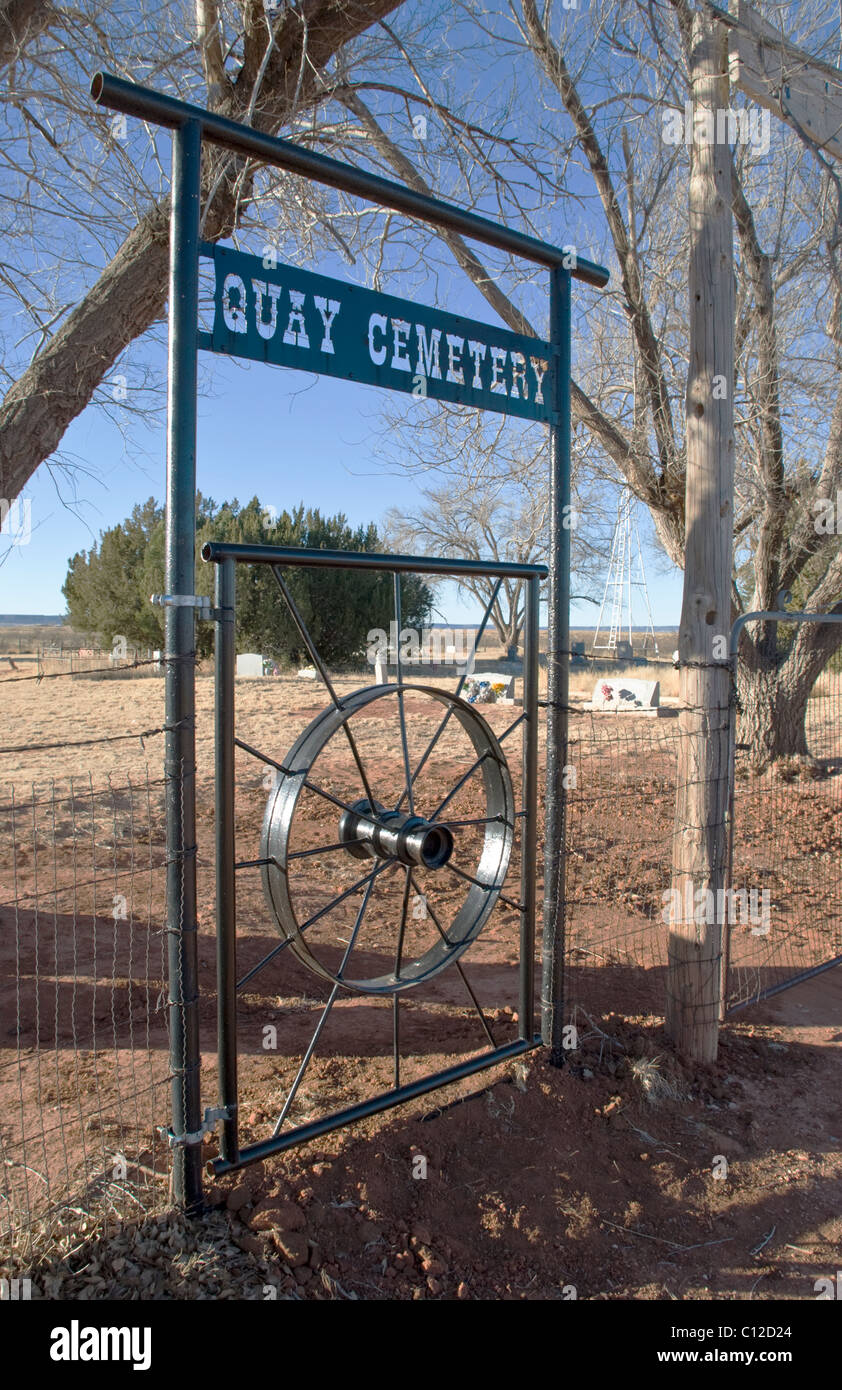 Quay Cemetery in Quay County is located in an extremely remote area of