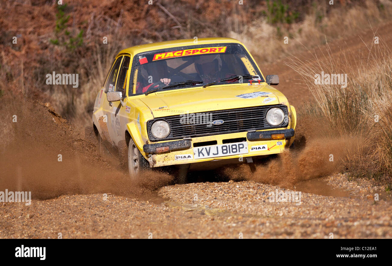 Wareham Rally Stage Map Rally Cars on Wareham forest stage of the Sunseeker Rally 2011 Stock ...