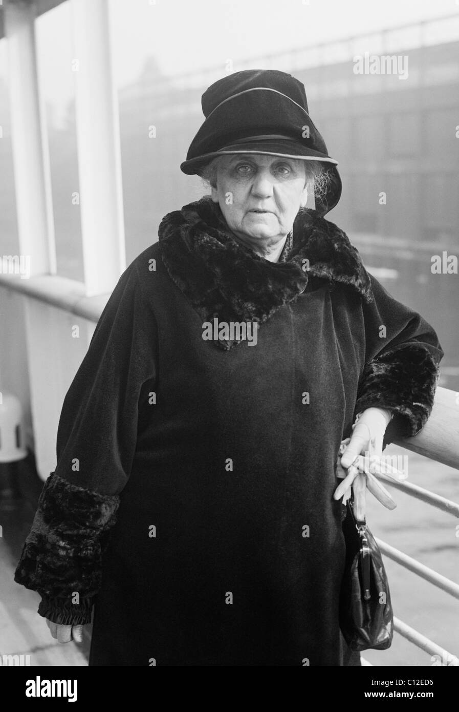 American social reformer, activist and pacifist Jane Addams (1860 - 1935) - co-winner of the Nobel Peace Prize in 1931. Stock Photo
