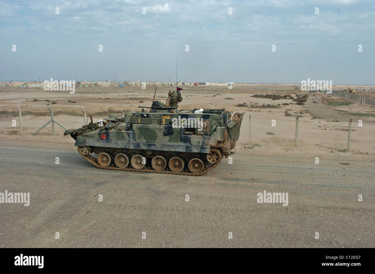 The MCV-80 Warrior infantry fighting vehicle was developed to replace the FV 430 series of armored fighting vehicles Stock Photo