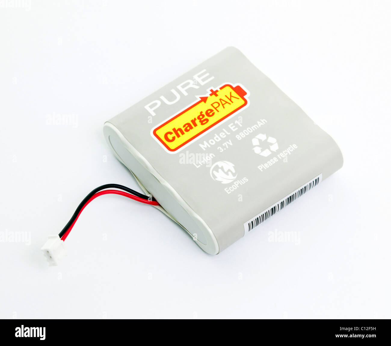 lithium ion battery pack 3.7 volt and 8.8AH Stock Photo